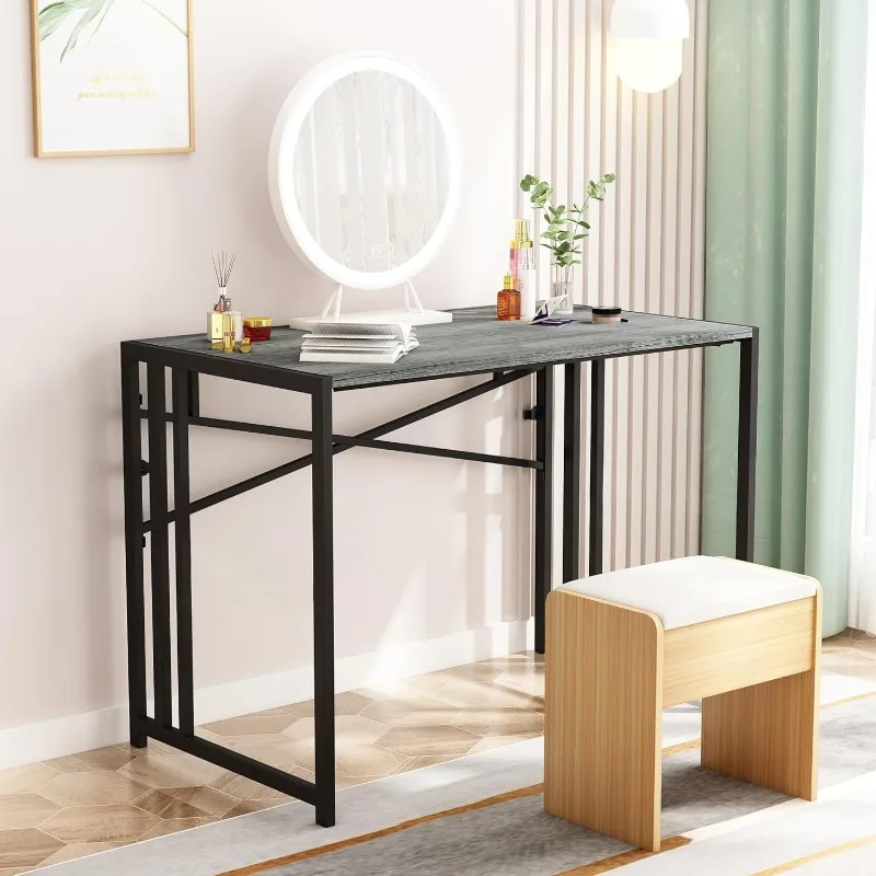 31 Inch Folding Small Computer Desk, Foldable Space-Saving Home Office Table, Simple Study Writing Gaming Workstation 5