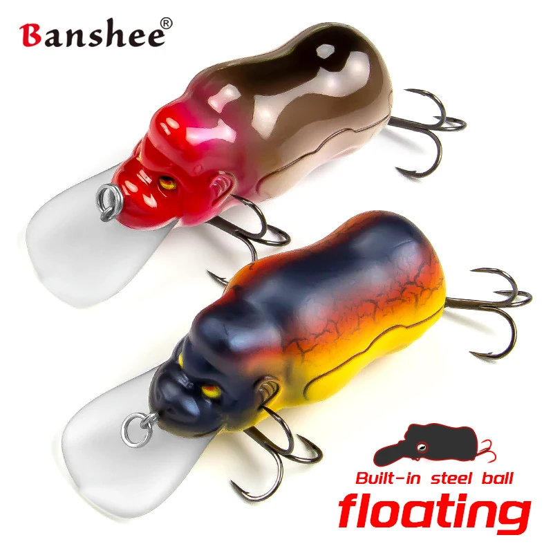 

Banshee 60 мм 16 г рыболовная приманка Orangutan, искусственная приманка на водной поверхности, воблеры из АБС-пластика, плавающая приманка для окуня