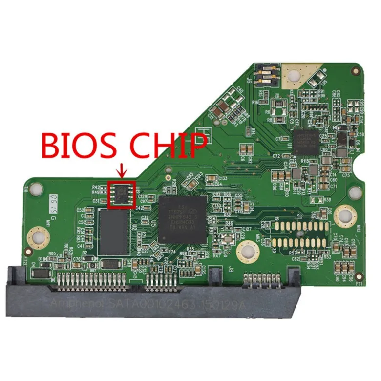 HDD PCB logic board printed circuit board 2060-800006-001 REV P1, 2060 800006 001 / 800006-301, 800006-201 hdd pcb