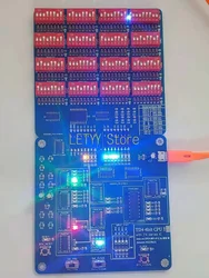 4Bit TD4 CPU Self-made Introduction 74 Series Chip Logic Circuit Design CPU Operating Principle Learning
