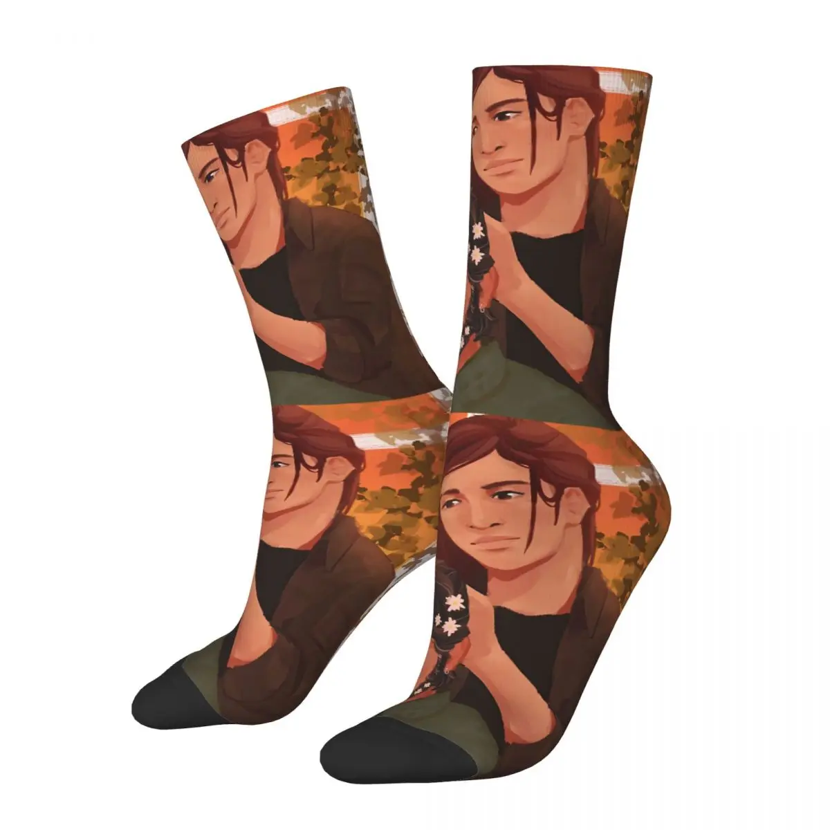 

Joel And Ellie Family TV Play The Last Of Us Unisex Winter Socks Hiking Happy Socks Street Style Crazy Sock