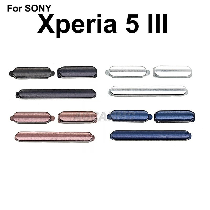 Aocarmo For Sony Xperia 5 III / X5iii XQ-BQ52 BQ72 SO-53B Side Button Volume Up And Down Shutter Key Repair Part