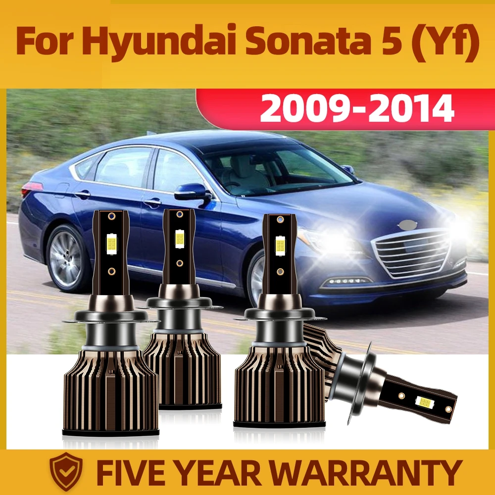 

TEENRAM Auto Lamps 12V 24V 20000LM LED Car Headlight Head Lamp Ultra-white 6000K CSP Chip For Hyundai Sonata 5 (Yf) 2009-2014