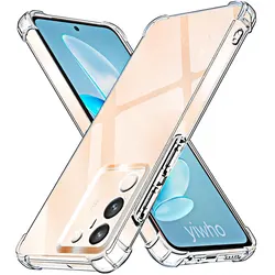 Shockproof Clear Soft Back Case - Durable TPU Protective Cover for V21e 5G