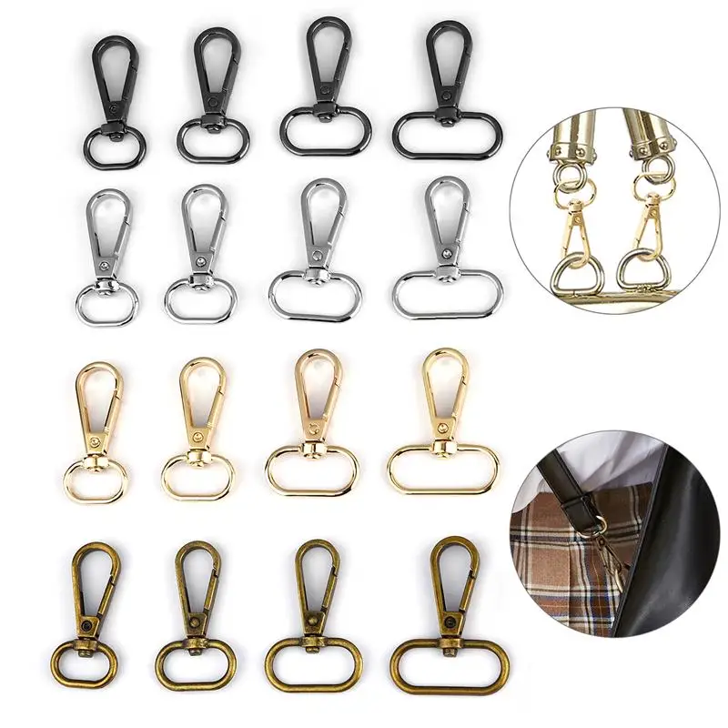 5Pcs Metal Bags Strap Buckles Lobster Clasp Collar Carabiner Snap Hook DIY Keychain Bag Parts Accessories 15/20/25/35mm