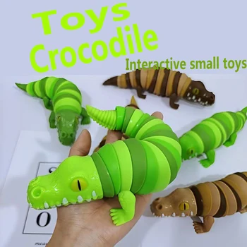 Alligator Caterpillar Unique Articulated Children's exploration fun toy 3D Sensory Fidget Toy Pressure Relief Anti-Anxiety Toy