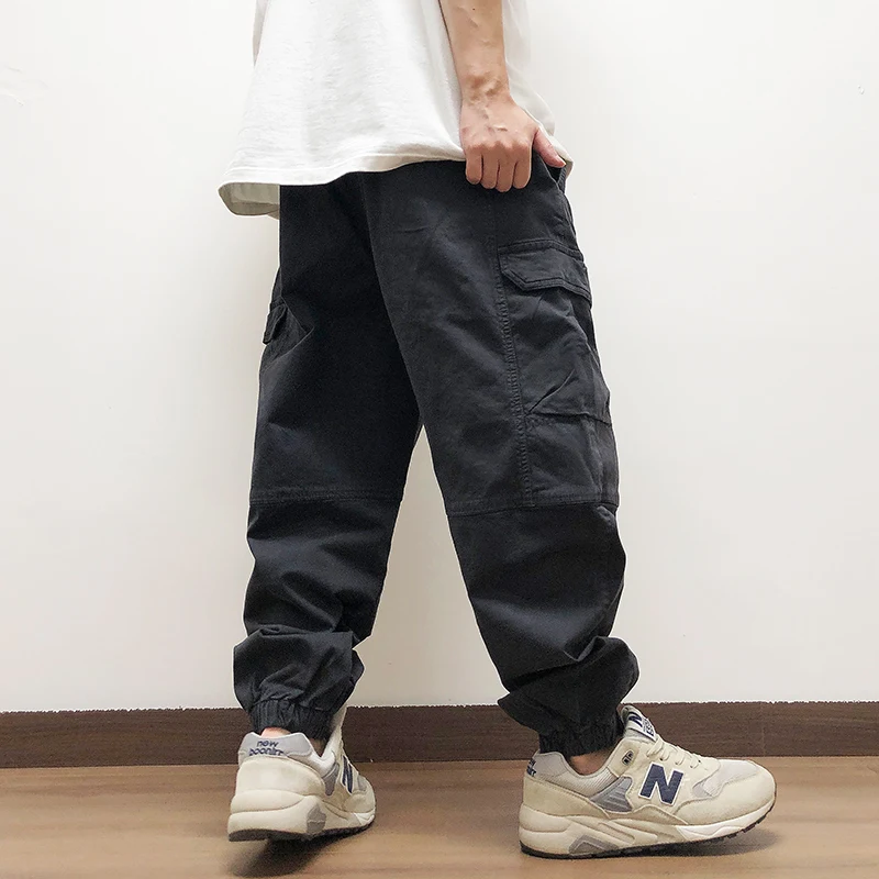 Men Casual Sports Pants Japanese Streetwear Baggy Cargo Hip Hop Plus Size Jogging Harajuku Trousers Male casual pants,sports pants,casual sports pants