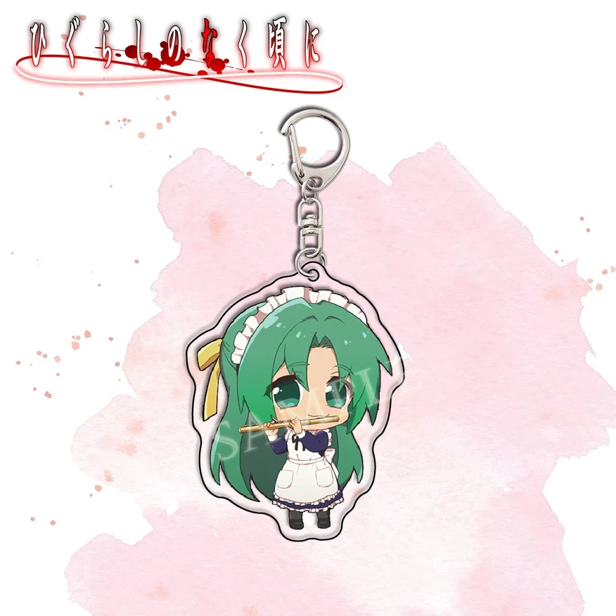 アニメひぐらしのなく頃にキーホルダーアクリル龍宮レナ園崎美濃シオン