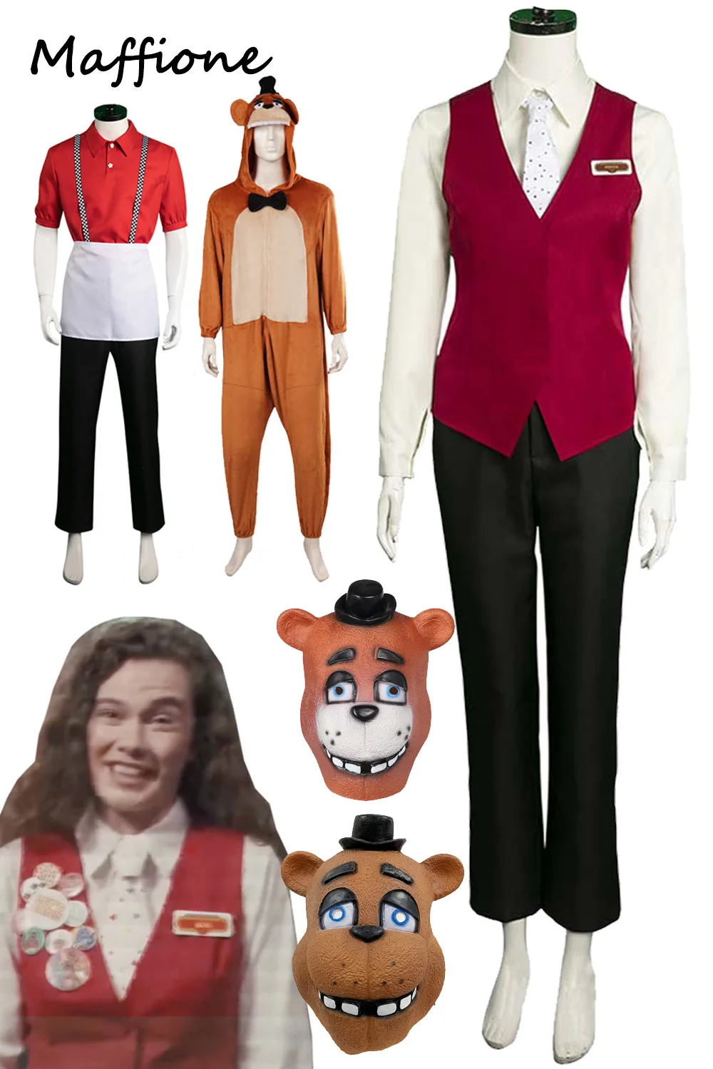 Vanity Cosplay Women Fantasy Suits Horror Game Fnaf Costume Travestimento Adult Girls Roleplay Clothes Halloween Fantasia Outfits