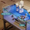 LED Coffee Tables for Living Room,Wood Center Table with Glass Top Game Night. 42 Inch Room Grey Wash 3