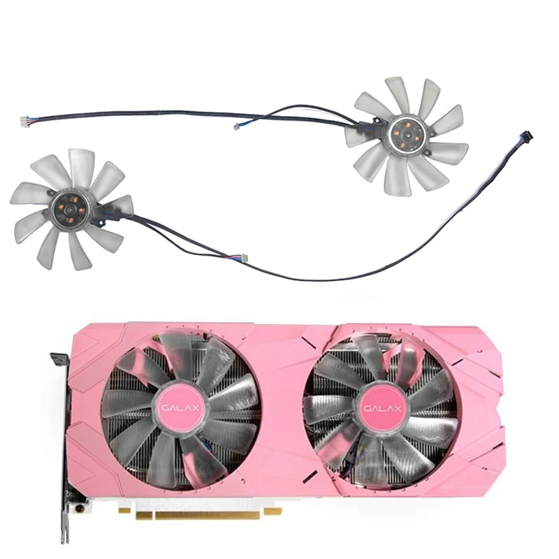 

Графический охлаждающий вентилятор FY010015M12LPA 100 мм GeForce RTX 2080 SUPER EX Pink Edition GPU Fan для Galaxy RTX 2070 Super EX Pink RTX