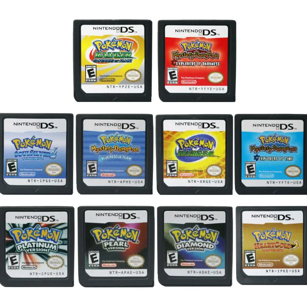 

Pokemon DS Series Cartridge Video Game Console Card Pokemon Platinum Diamond Pearl SoulSilver HeartGold for DS 2DS 3DS