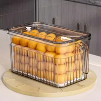 Luxury Sealed Lid Refrigerator Storage Boxr Light Luxury Large Capacity Sealed Refrigerator Cooler 2