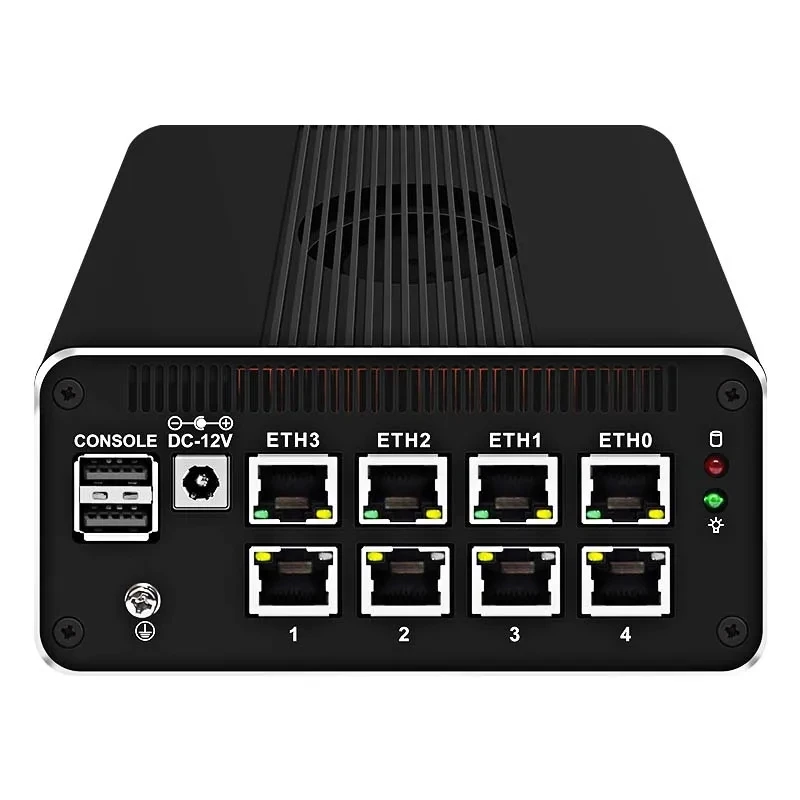 Topton 방화벽 기기 미니 PC Proxmox 서버, 12 세대 SFP, 인텔 i3-N305, N200, N100, 4x i226-V, 2.5G, DDR5, NVMe 소프트 라우터, 2*10G