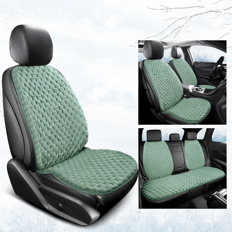 

Car Seat Cushion Set Soft Plush Auto Seats Cover Winter Warm Breathable Chair Protection Pad Mats Universal Interior Accessories