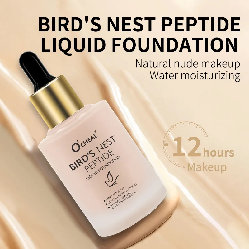 

Bird's Nest Peptide BB Cream Makeup Foundation Concealer Long-lasting Waterproof Brightening Make Up Foundation Comestic