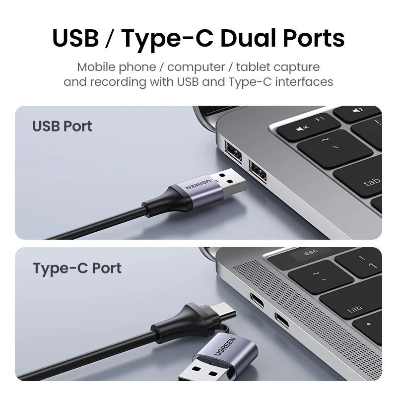 新】ugreenでビデオキャプチャカード4 18k usbへのhdmi/USB-C hdmi