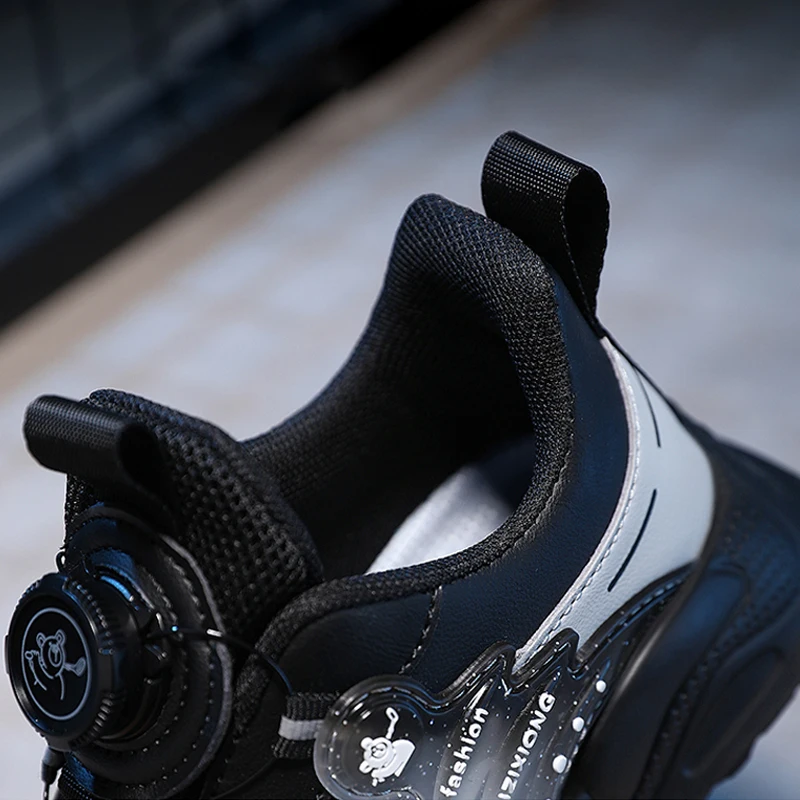 Children Sneaker Boys Casual Shoes Leather Student Walking Shoes Kids Non-slip Lightweight Girls Sports Running Tennis Footwear_voghion.com