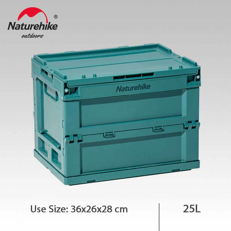 Naturehike Storage Box Outdoor Camping Folding Box with Table Board Camping Gear Box Table Dual Purpose 5