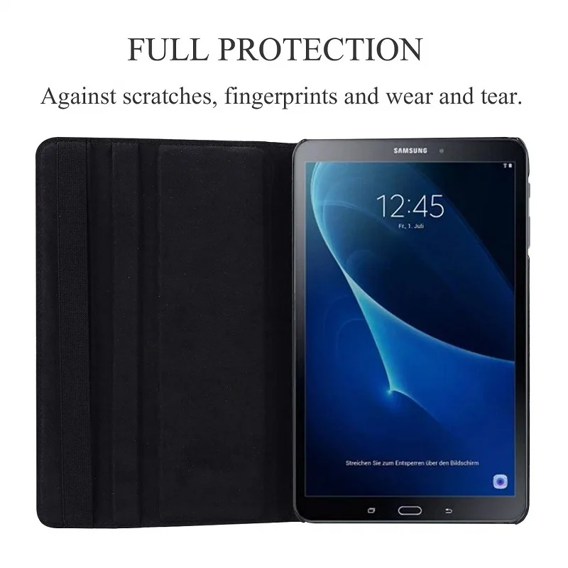 360 Rotating Case for Samsung Galaxy Tab A 10.1 T580 T585 Stand Cover PU Leather Case for Samsung Tab A6 10.1 T580N T580N tablet case