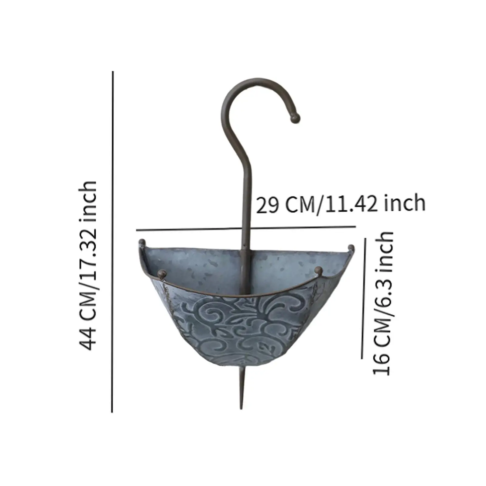 Iron Wall Planter Umbrella Shape Hanging Flowerpot Decorative Garden Decor for Balcony and Courtyard Walls Iron Wall Planter Umbrella Shape Hanging Flowerpot Decorative Garden Decor for Balcony and Courtyard Walls