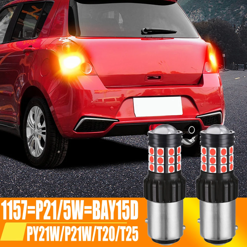 

2X 1157 P21/5W BA15S 7506 S25 PY21W T20 T25 светодиодный ные лампы DRL дневные ходовые огни тормозные лампы для Peugeot, BMW Skoda Toyota