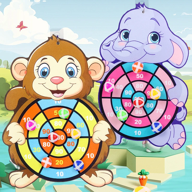 Educational Toys Children Dart Board Games Indoor Outdoor Sports Party Target Dartboard with Sticky Balls For Kids 3 to 5 Years 6