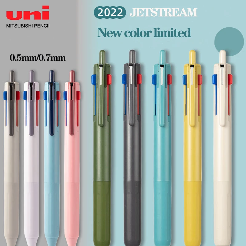 

UNI Ballpoint Pen JETSTREAM 3 In 1 Limited Color SXE3-507 Multifunctional 3 Color Module In Oil Pen 0.5/0.7mm School Supplies