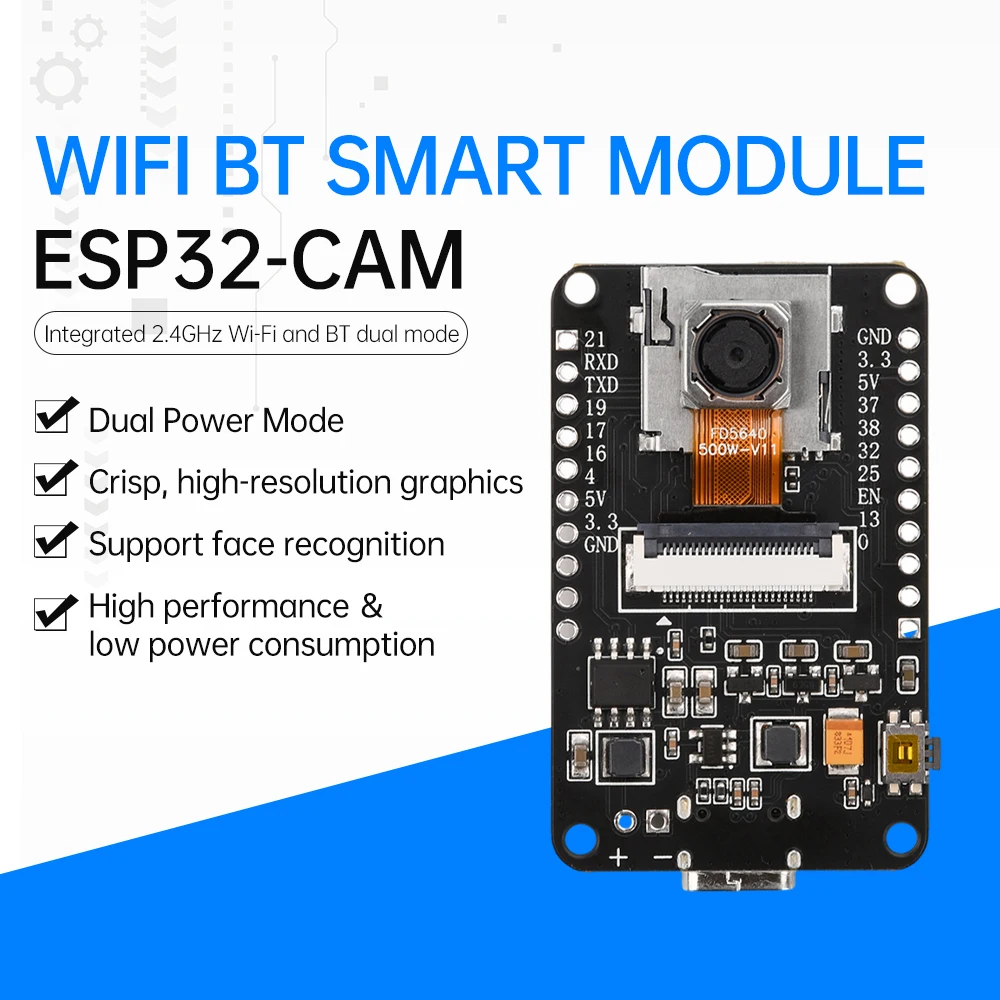 OV5640 ESP32 CAM Camera Module Kit Auto Focus