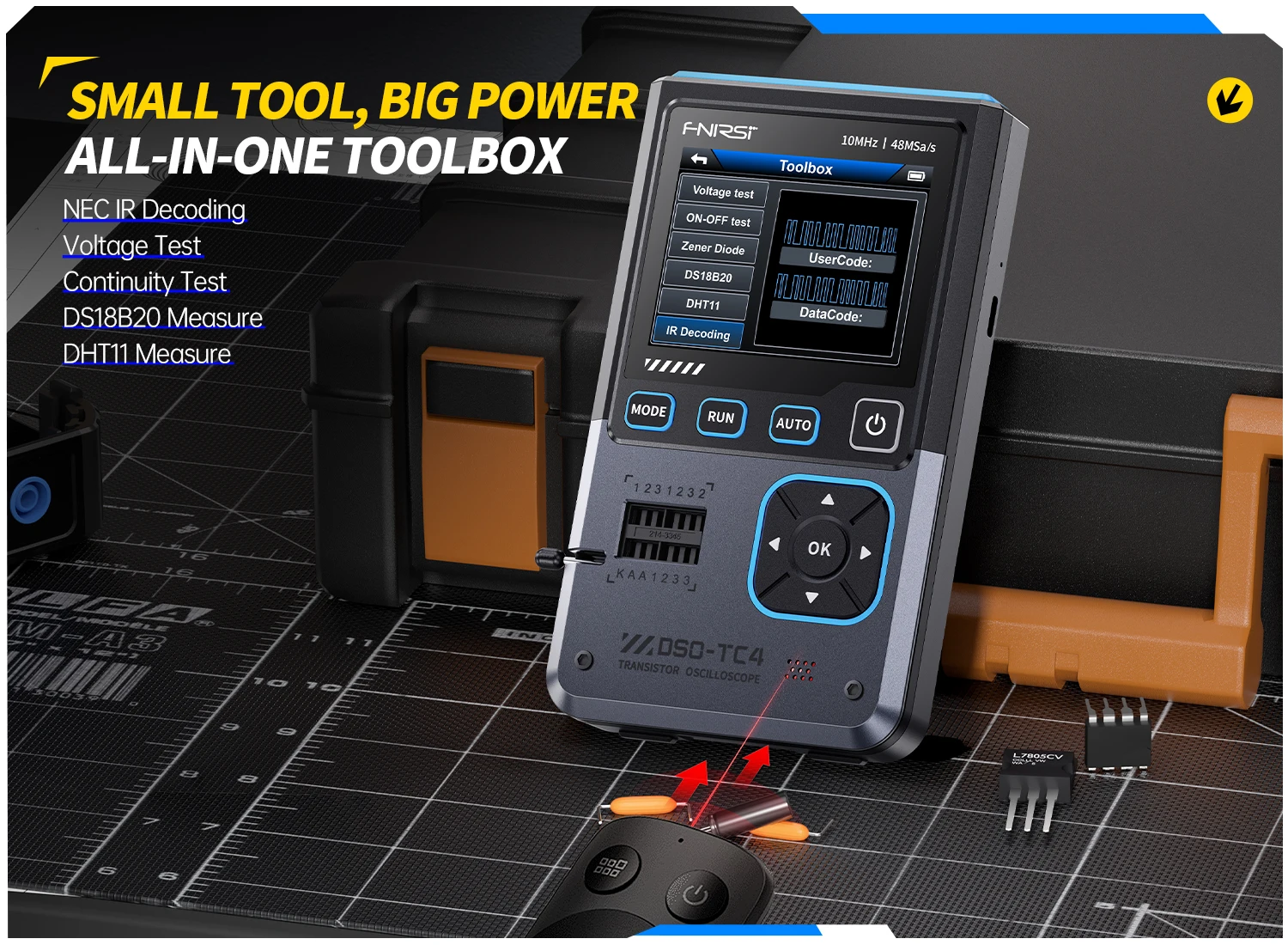 DSO-TC4 TC3 Upgrade 10MHz 48MSa/s Electrician Tool