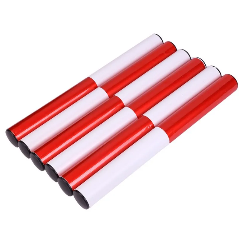 Bastone Di Plastica Baton Athletics Baton Plastic Competition Pvc Baton Rosso E Bianco Competition Special