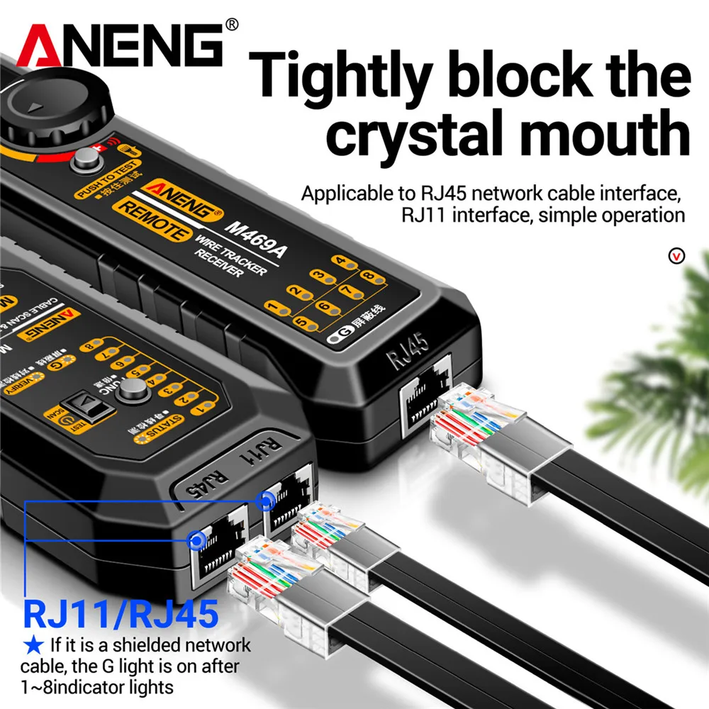 RUIZHI Netwerkkabeltester Ethernet Tester, Netwerk Kabel Tester Test