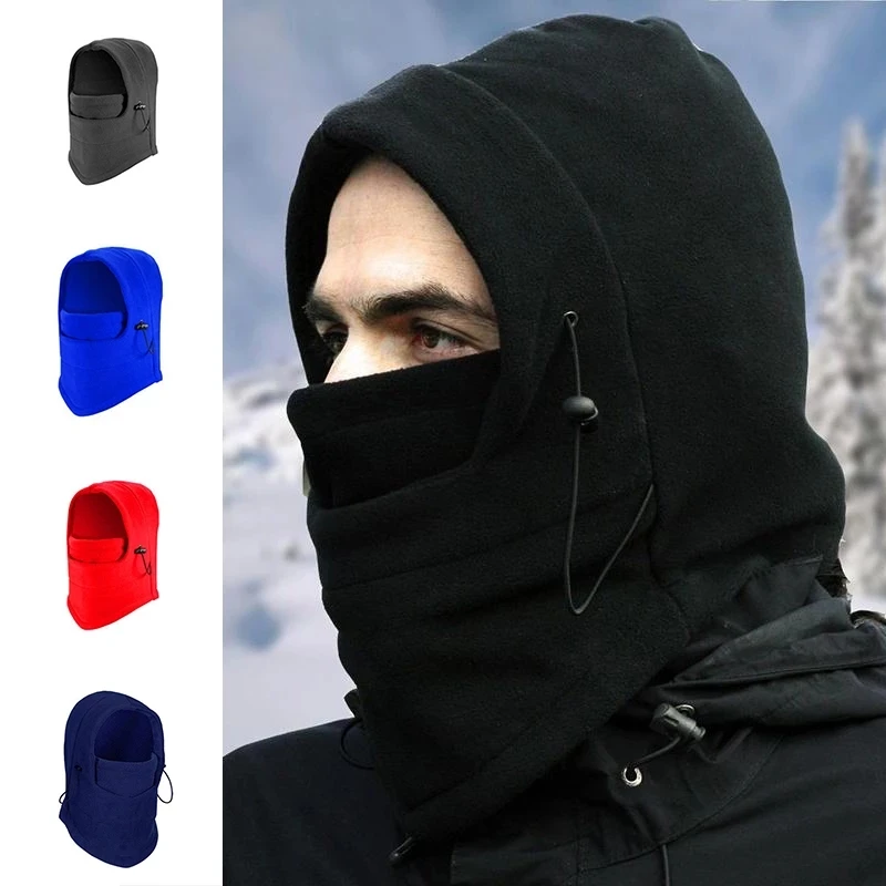 

Men's Fleece Plush Balaclava Winter Women's Windproof Mask Snood Scarf Beanie Hat Outdoor Hiking Head Hood Neckwarmer Bonnets