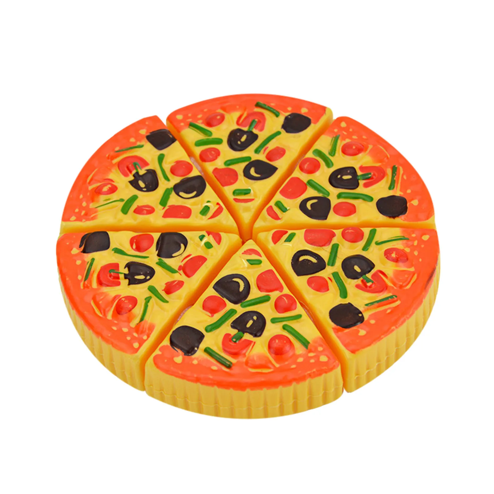 Slices Pizza Food Toppings Pretend Dinner Kitchen Childrens Play Gift Toy Kids Education Hunger Hippo Game