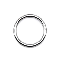 Set of 20 Versatile Circle O - Ring Buckles in Mixed Finishes - Black, Bronze, Gold, Silver - 58mm (Silver 701)