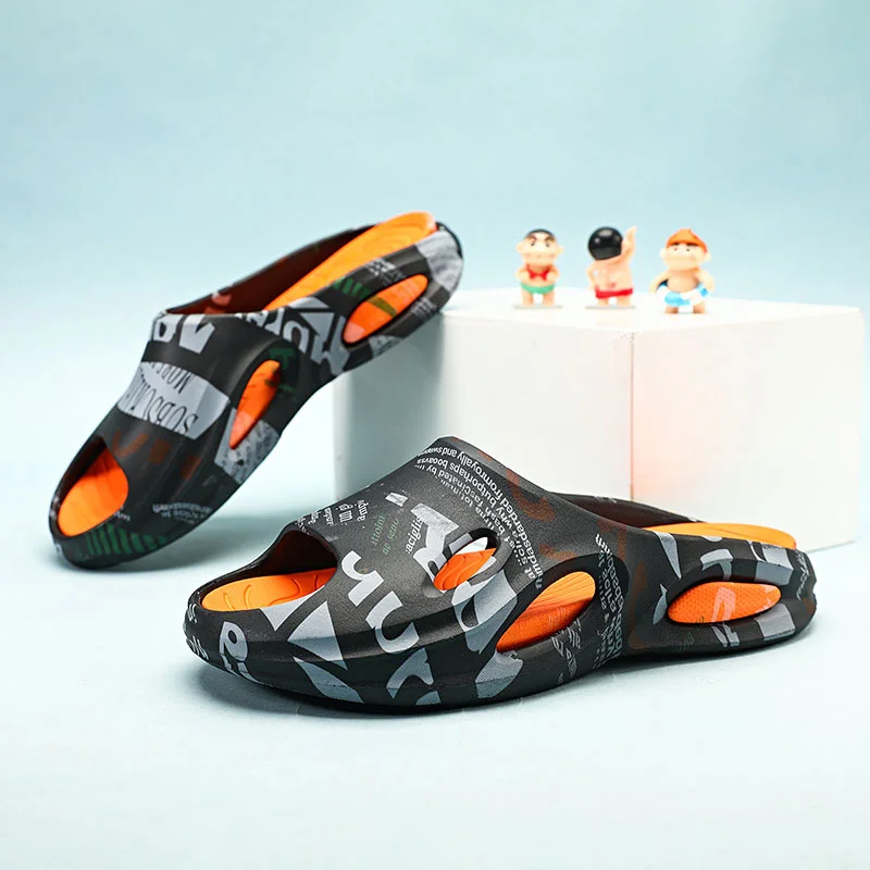 Slip-Hausschuhe für Herren, rutschfest, bequem, weiche Schaumstoff-Slipper mit dicker Sohle, Slipper für drinnen und draußen_voghion.com