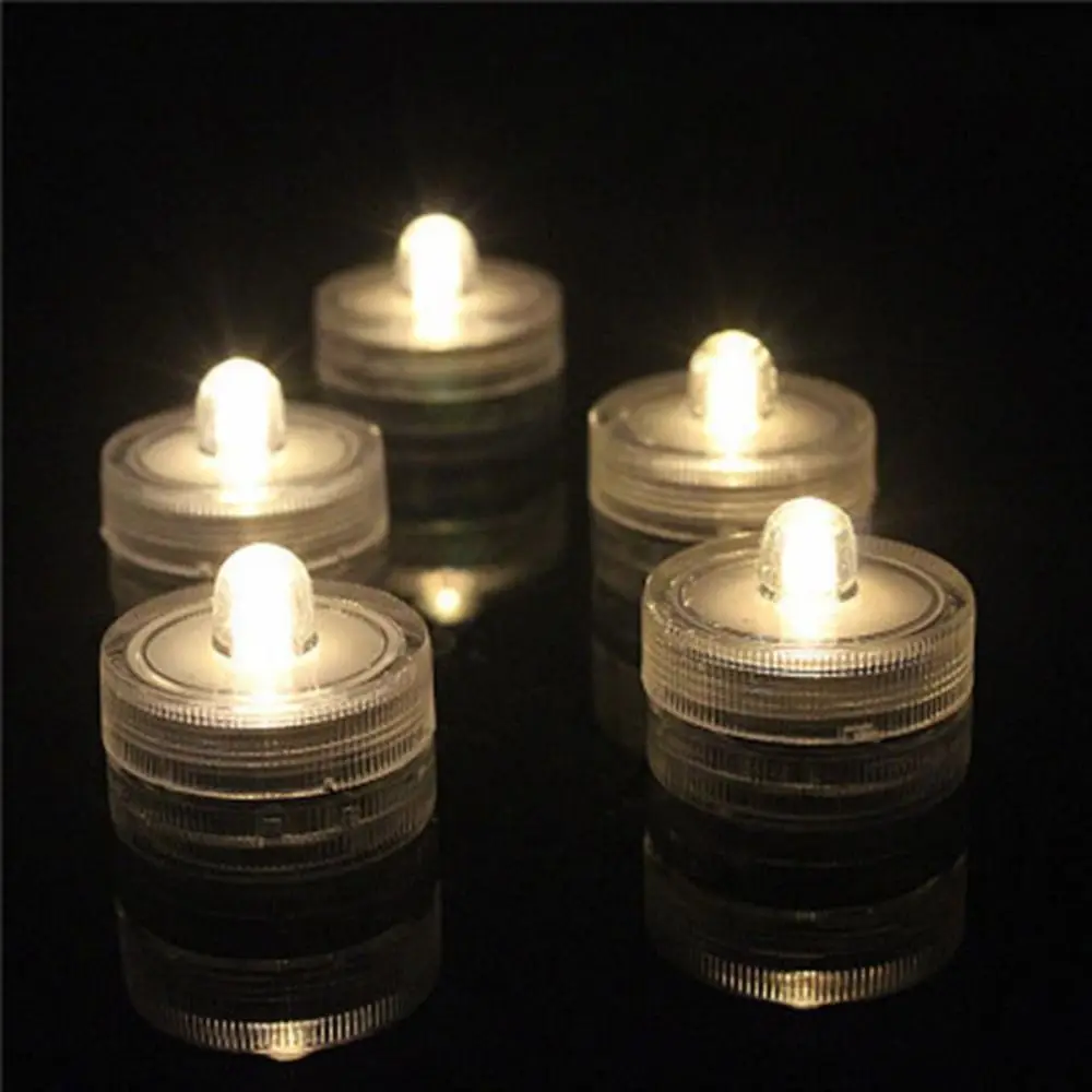 

Waterproof LED Candles Light Tea Light Battery Powered Multicolor Underwater Decorative Lamp Candle Tealight For Party Wedding