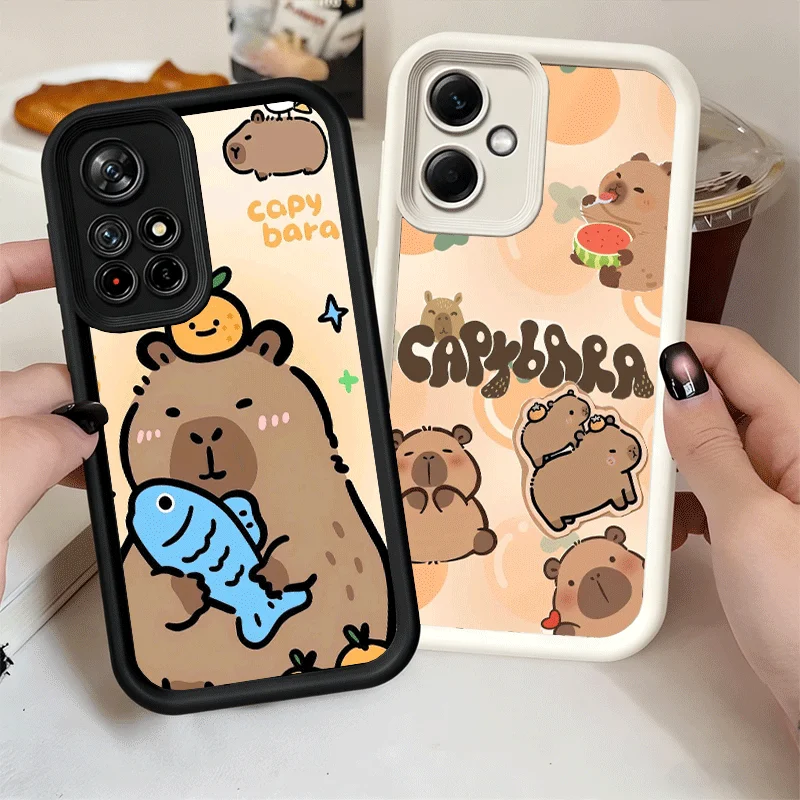 Capybara Cartoon Cute Soft Phone Case Shell