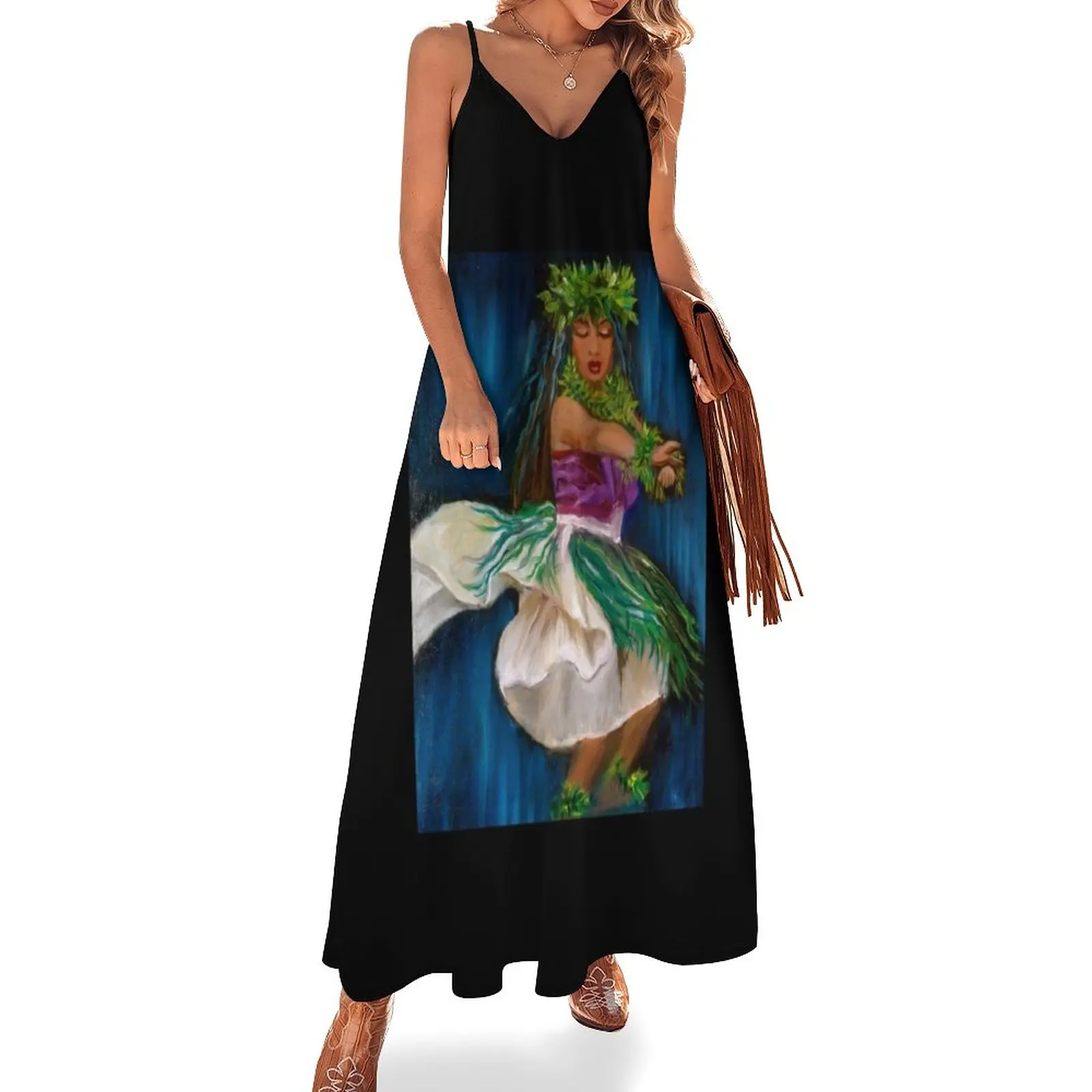 

Merrie Monarch Hula Sleeveless Dress summer dress daily cocktail dresses