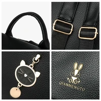 Marque femmes mode sac à dos voyage grand sac à dos en cuir PU sac à main cartable pour filles sac femme épaule sac à dos 6