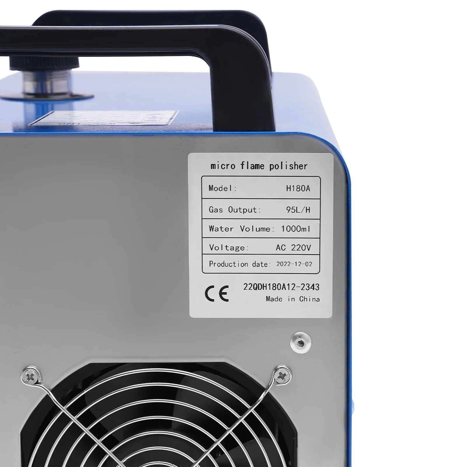 95L H180 Oxygen-Hydrogen Generator Water Welder Polisher HHO Acrylic Flame Polishing Machine Flame Torch Polisher