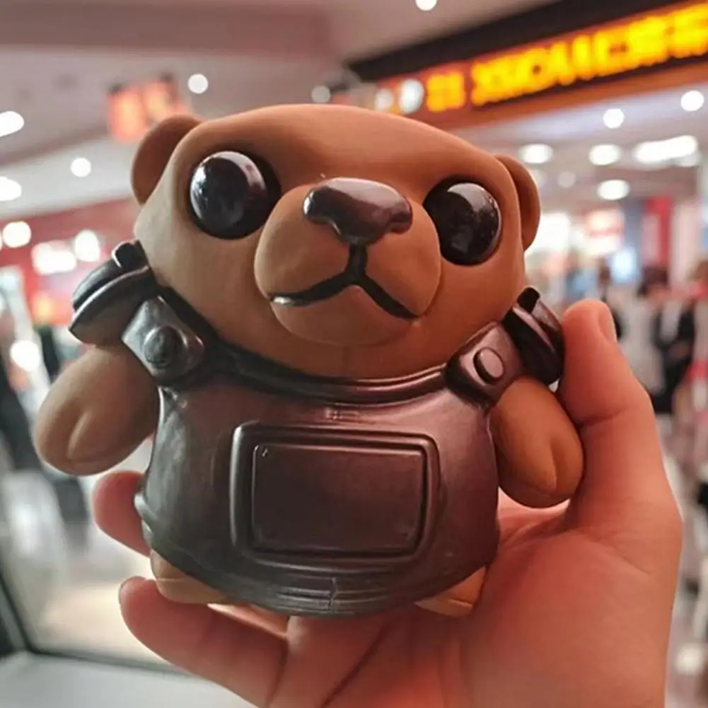 3D 발로란트 전술 곰 스퀴즈 장난감 플렉스 디컴프레션 릴랙스 장난감 게임 모델 액션 피규어 인형 친구 선물용