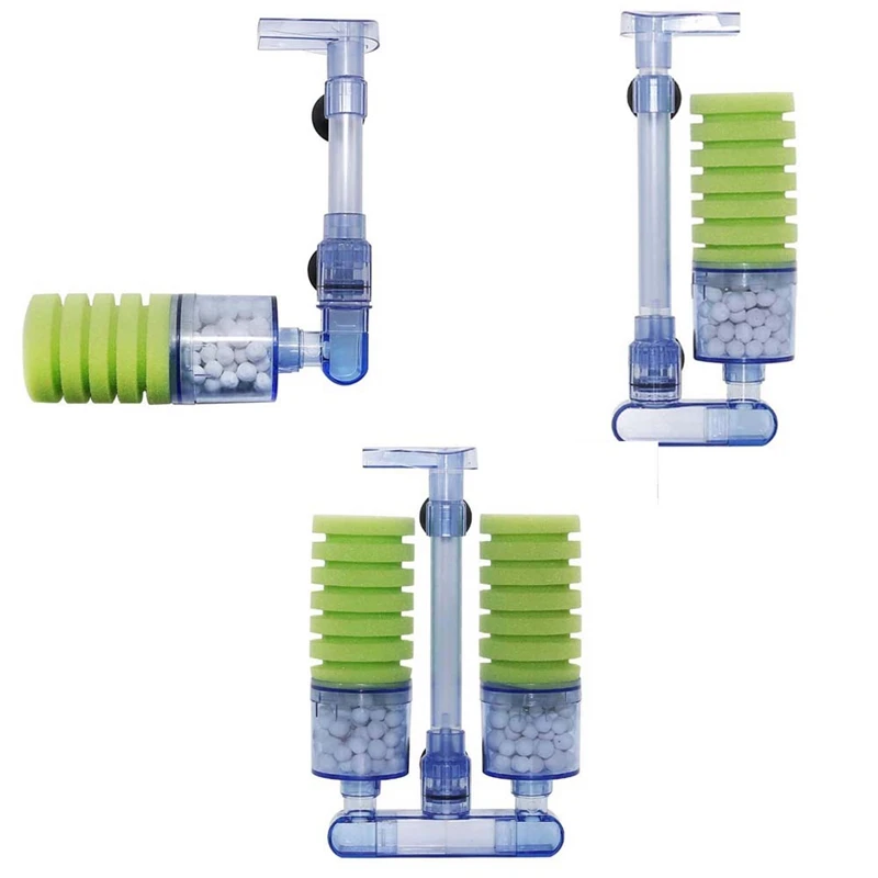 Filtro Per Acquario, Filtro In Spugna Biochimica Per Acquario Ultra Silenzioso Pompa Ad Aria Per Acquario Betta Fry Acquario Serbatoio Per Pesci Cadut
