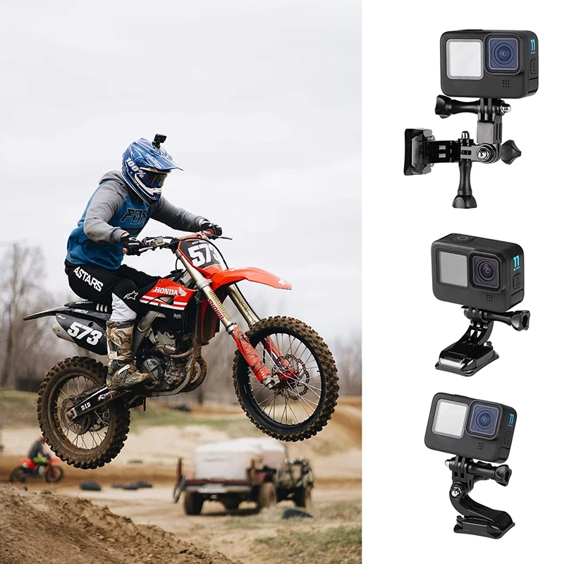 Accessories Kit Sticker Adjustment Arm Screw Base J Hook For GoPro 13 12 11 10 9 8 5 SJCAM AKASO Insta360 DJI Osmo Action Camera