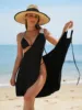 2025 Low Waist Sexy Summer Women Dress Solid Three-Piece Swimsuit Gathered Sling Swimwear Backless Beachwear Bathing Suit Party