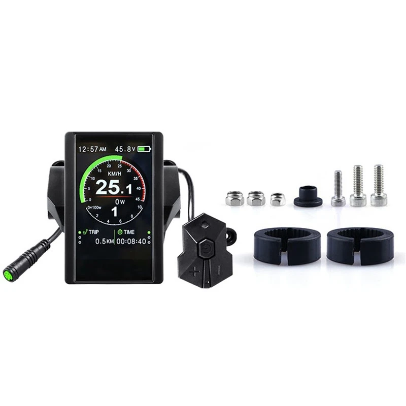 

Electric Bicycle Indicator P850C Full Color LCD Display For Bafang Mid Hub Motor E-Bike Parts With USB Charging