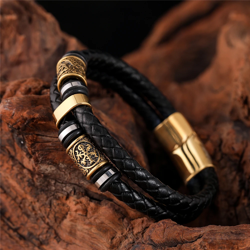 Bracelet De Luxe Pour Hommes Couronne 316L En Acier Inoxydable Bracelet