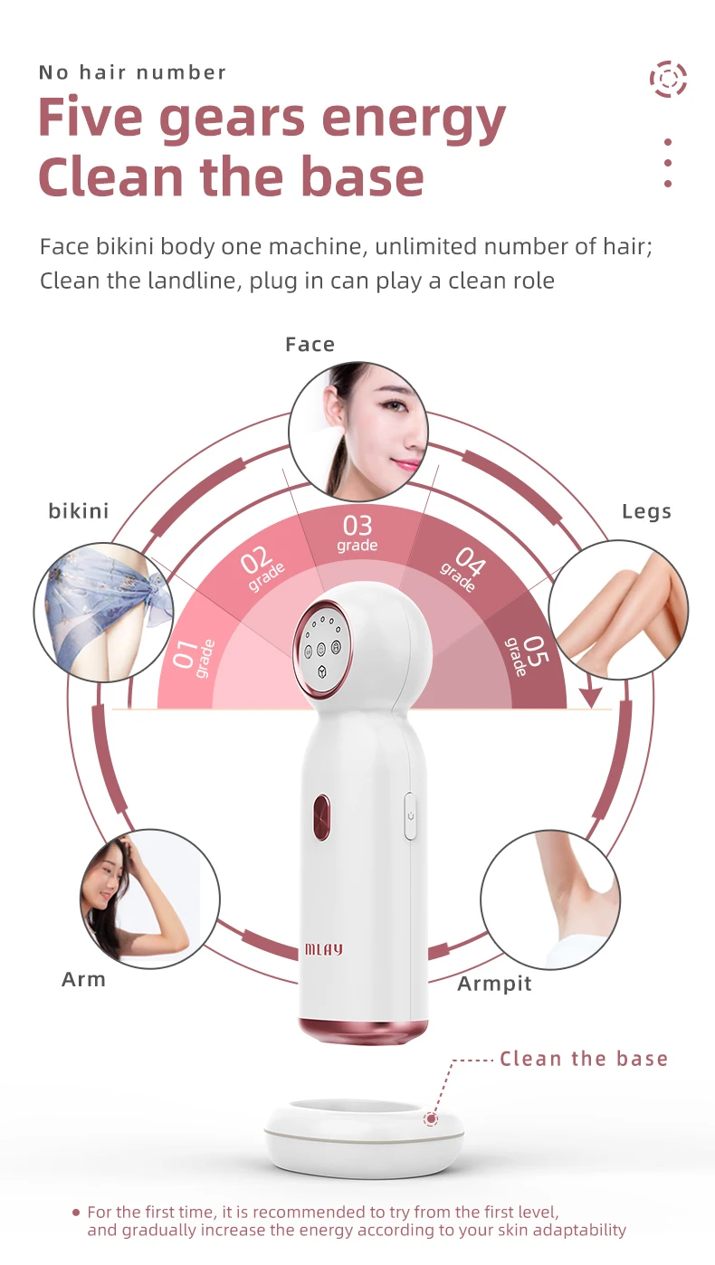 Mlay T10 Laser Hair Removal Ice Sapphire Painless Epilator Permanent