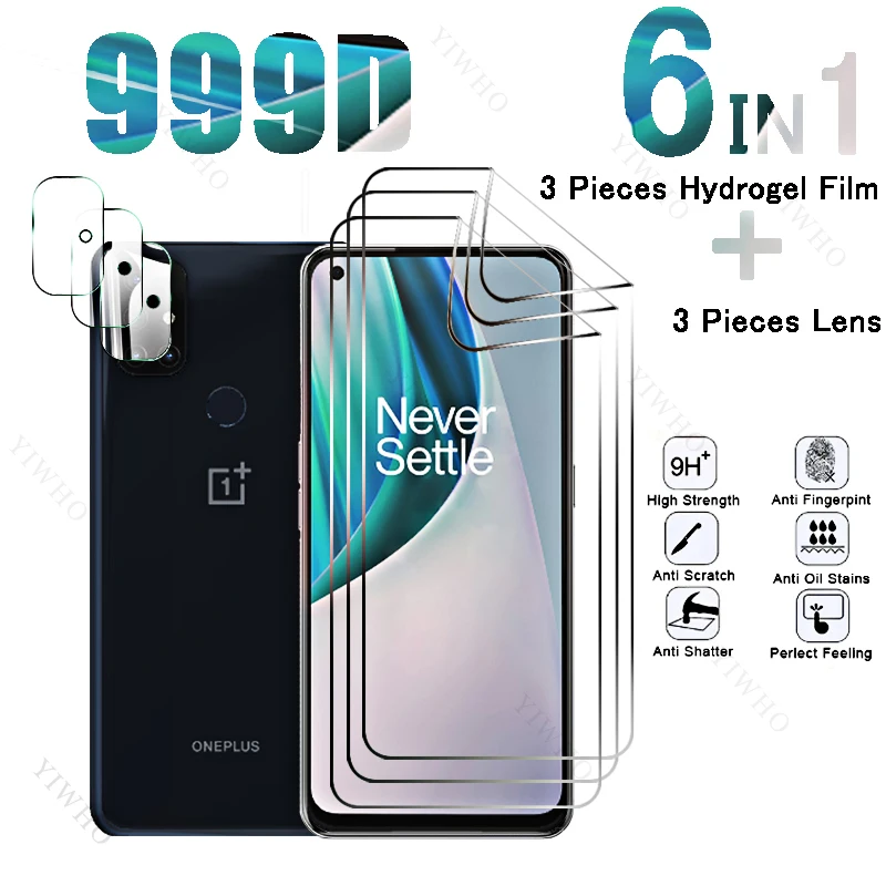 

Передняя Гидрогелевая пленка 6 в 1 с полным покрытием для OnePlus Nord N10 5G для OnePlus N 10 BE2029 6,49 "объектив камеры HD
