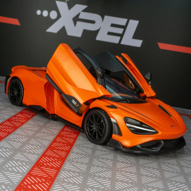 1/18 24台スーパーカー・スポーツカー ミニカー コレクション 1:24 マクラーレン 765LT 合金スポーツカーモデルダイキャスト